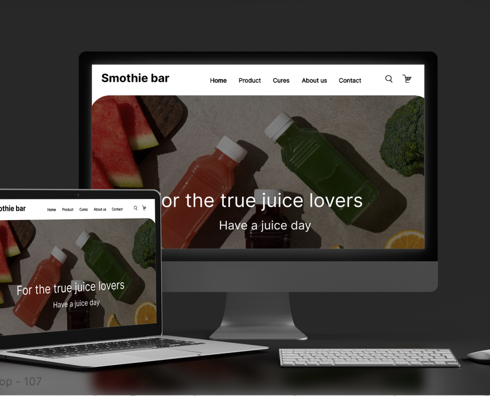 Smoothie Bar - Weboldal design