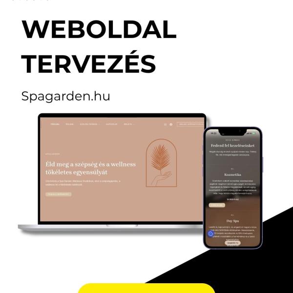 Spagarden weboldal referencia előnézet